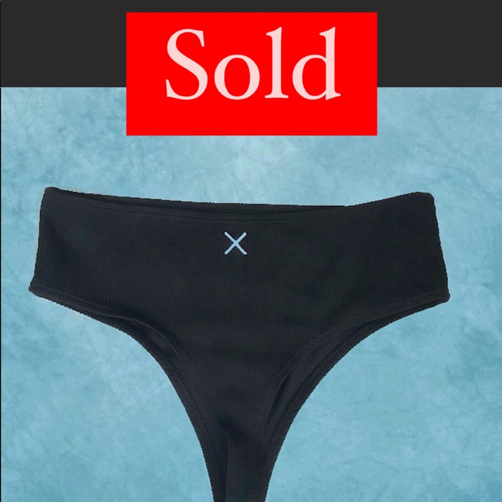 Manhattan Black High Waist Bottoms